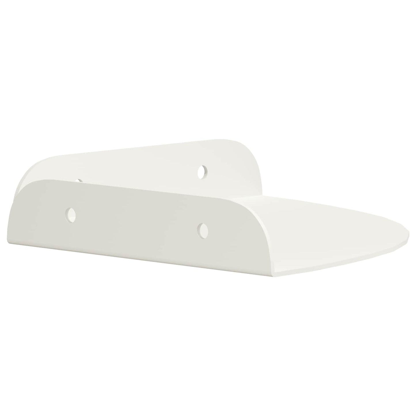 Mensola sospesa con lo scaffale 2 pcs Bianco 15 x 15 x 2 cm | homemem39