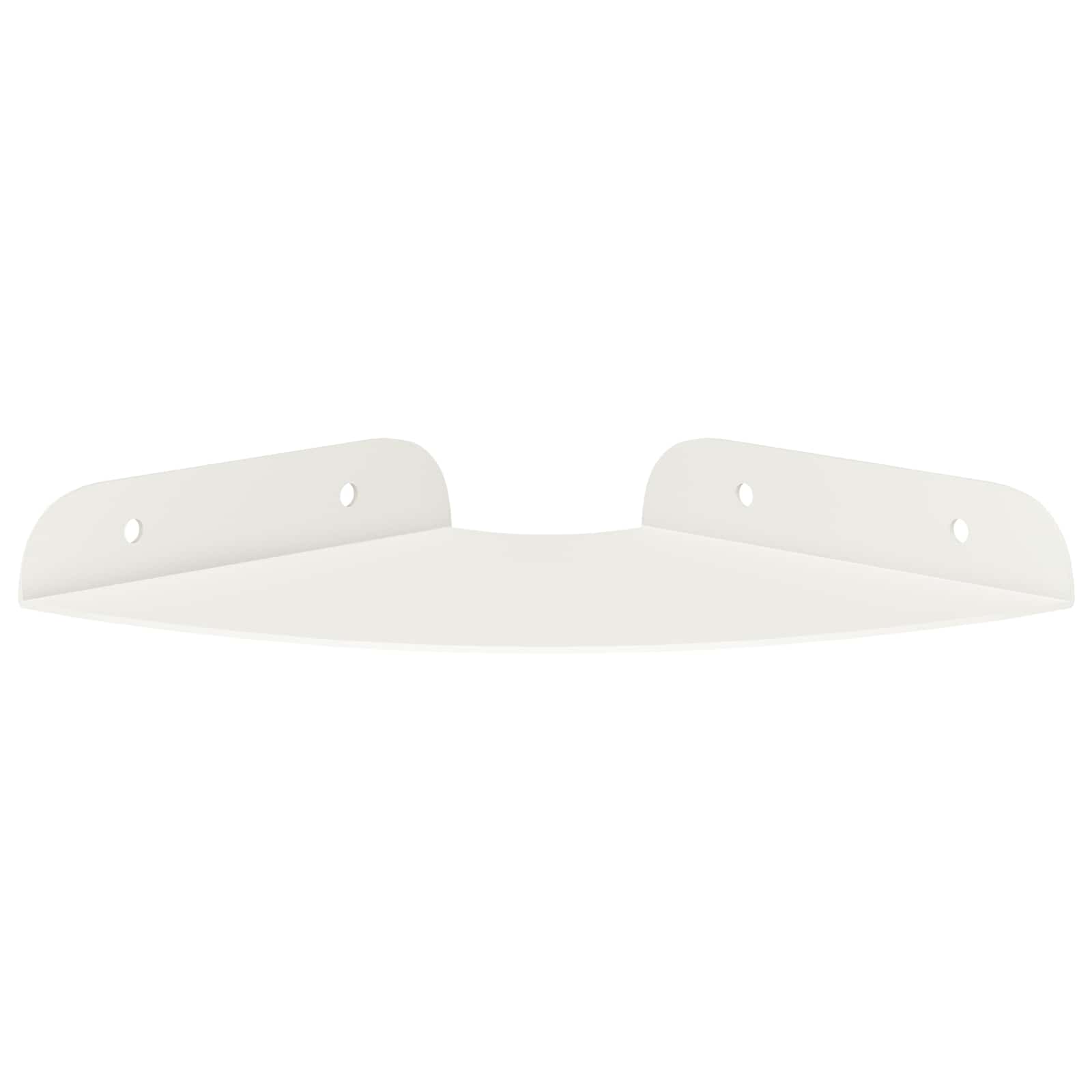 Mensola sospesa con lo scaffale 4 pcs Bianco 15 x 15 x 2 cm | homemem39