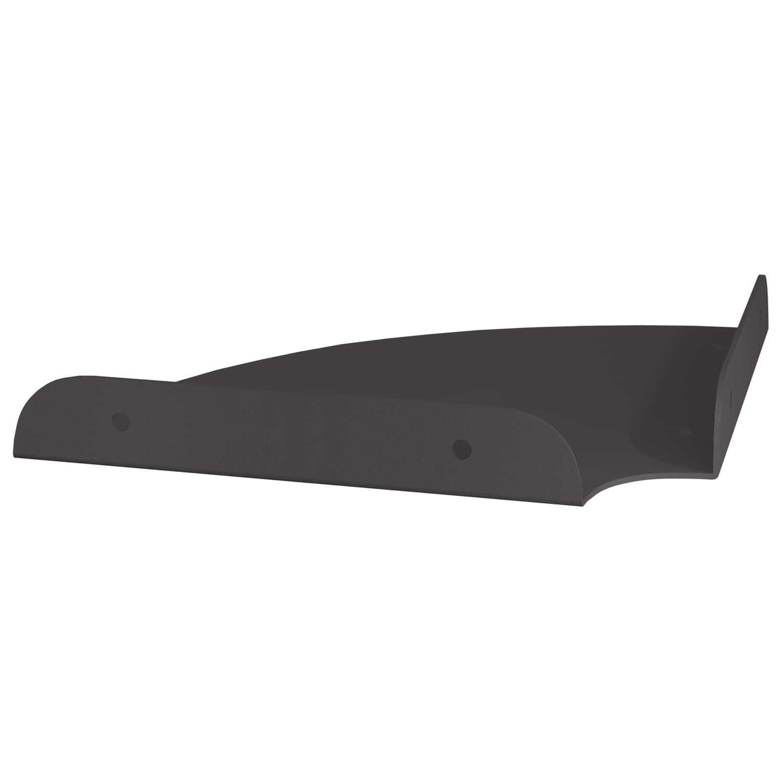 Mensola sospesa con lo scaffale 2 pcs Nero 18 x 18 x 2 cm | homemem39