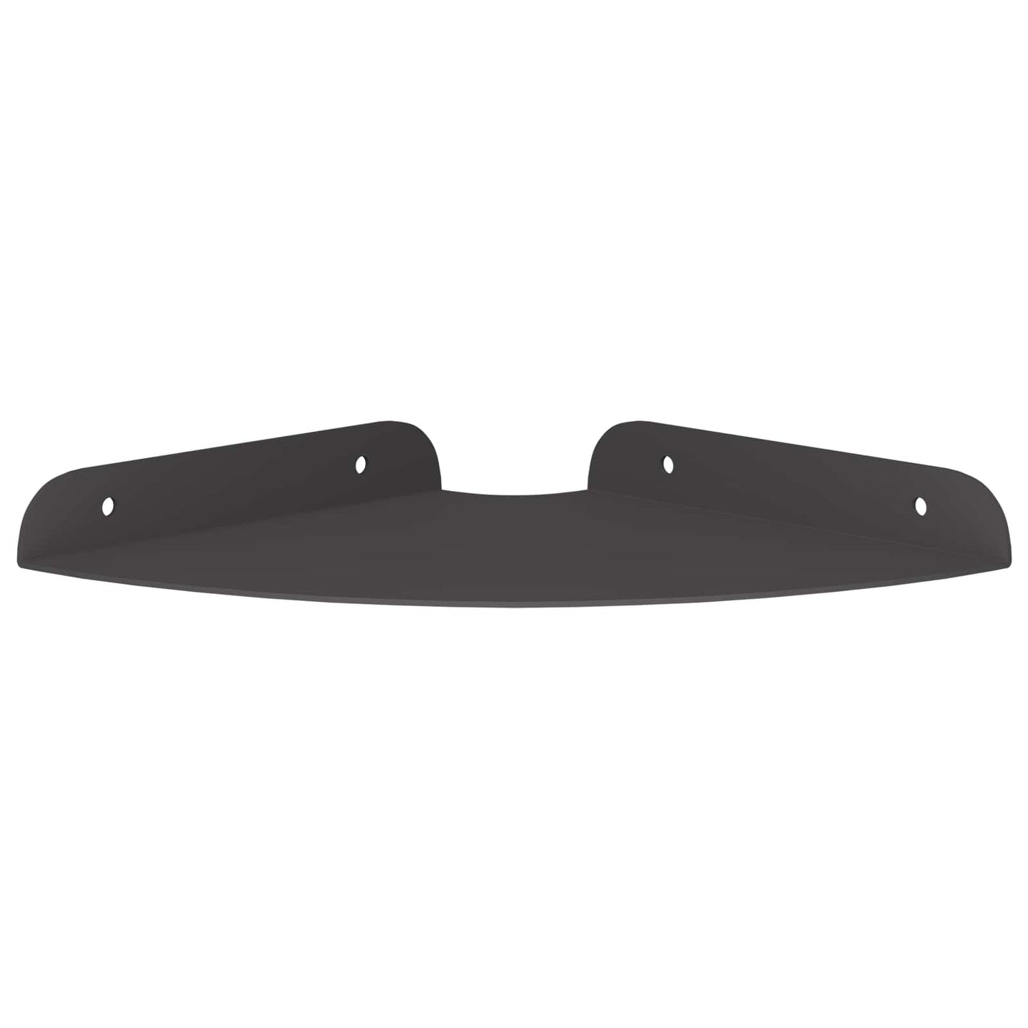 Mensola sospesa con lo scaffale 4 pcs Nero 18 x 18 x 2 cm | homemem39