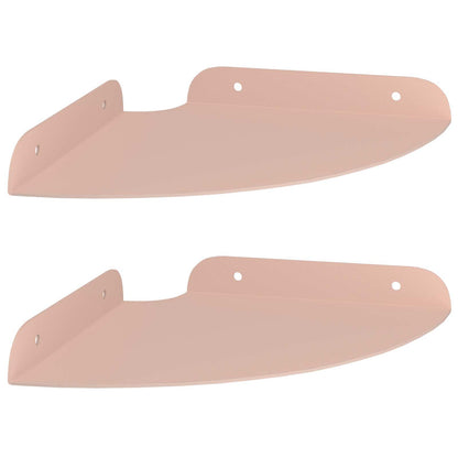 Mensola sospesa con lo scaffale 2 pcs Rosa 18 x 18 x 2 cm | homemem39