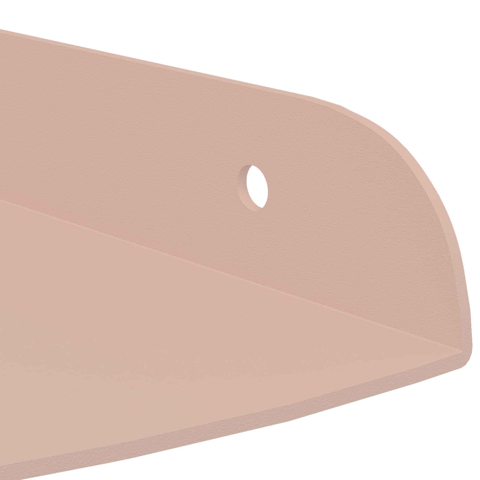 Mensola sospesa con lo scaffale 4 pcs Rosa 18 x 18 x 2 cm | homemem39