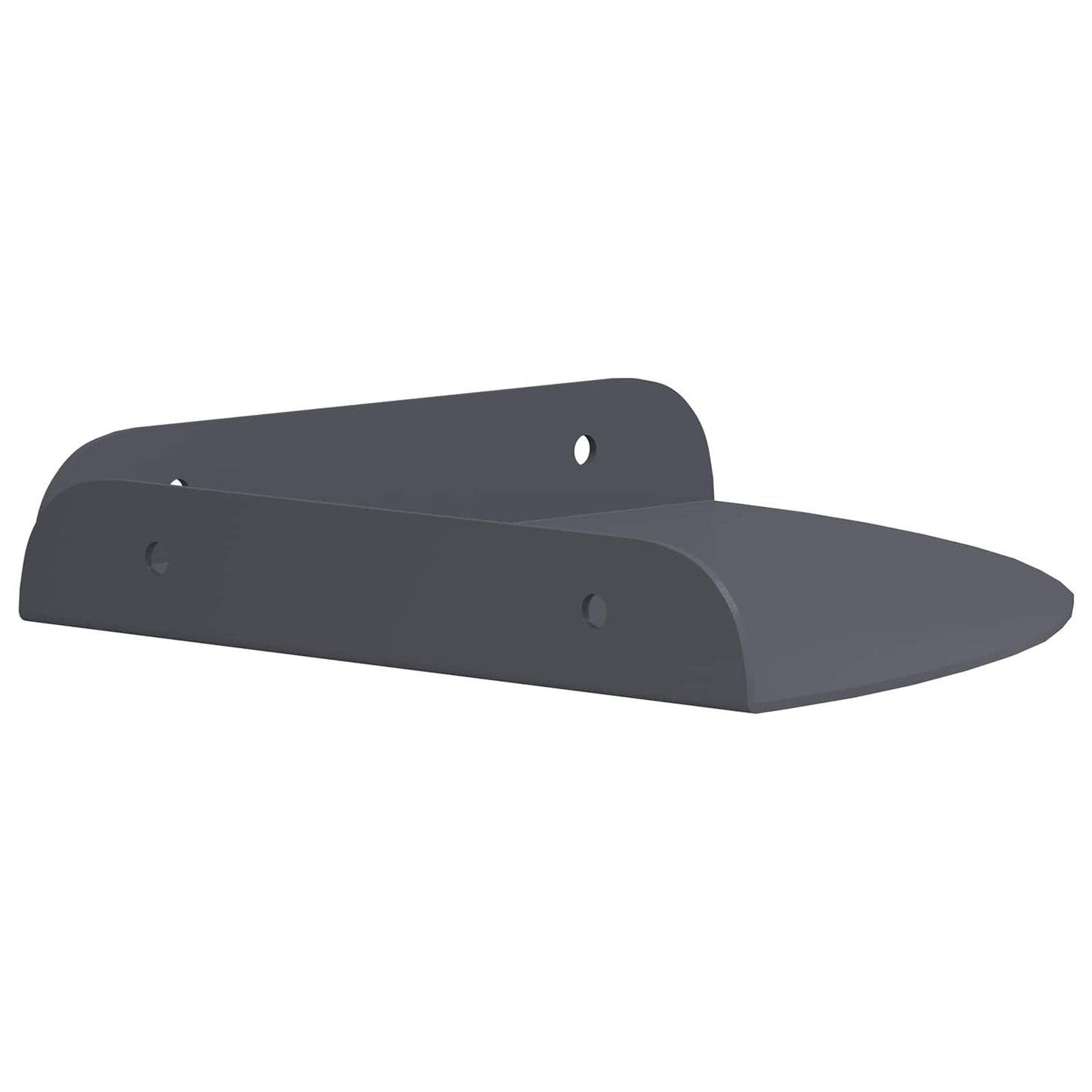 Mensola sospesa con lo scaffale 2 pcs Antracite 18 x 18 x 2 cm | homemem39
