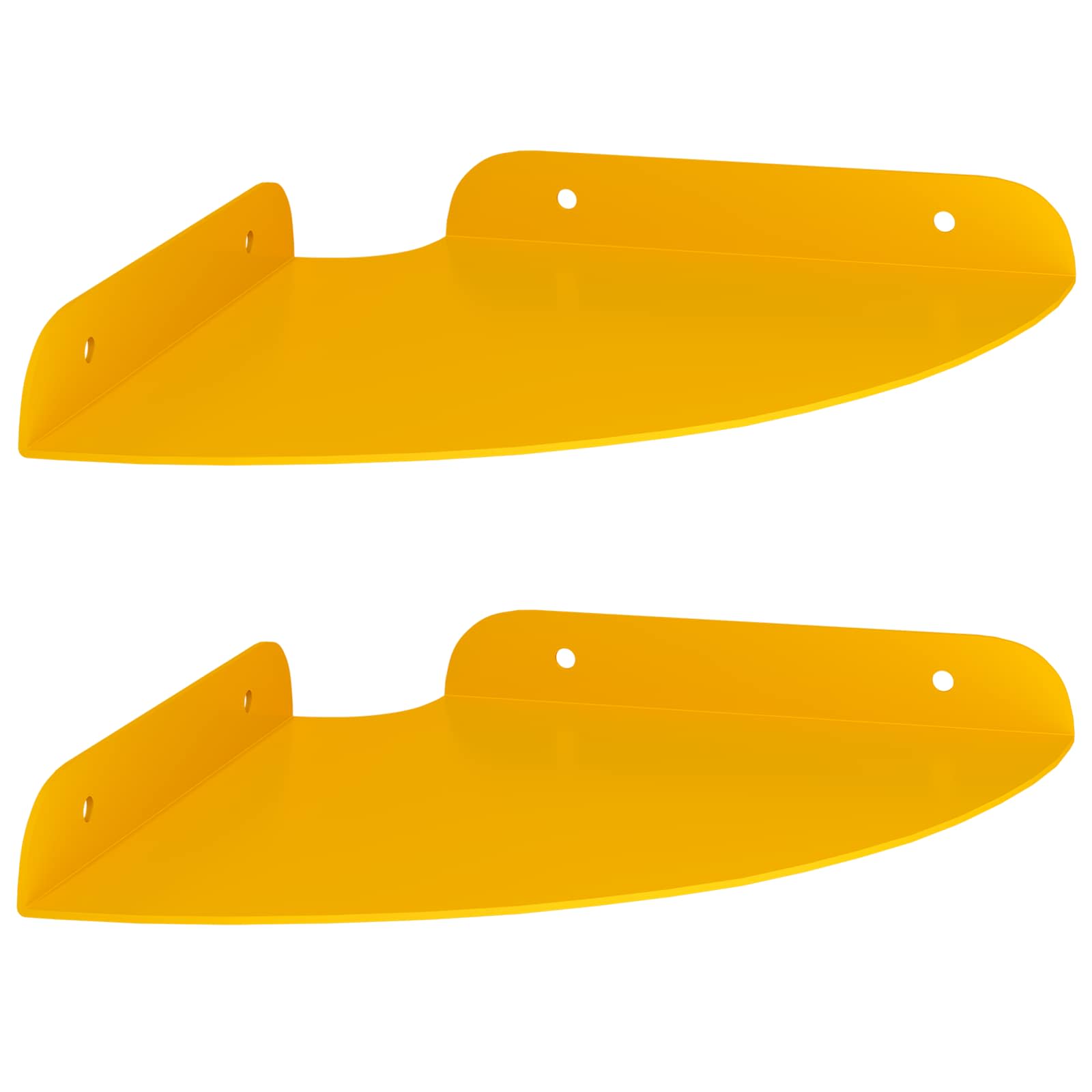 Mensola sospesa 2 pcs Giallo senape 18 x 18 x 2 cm | homemem39