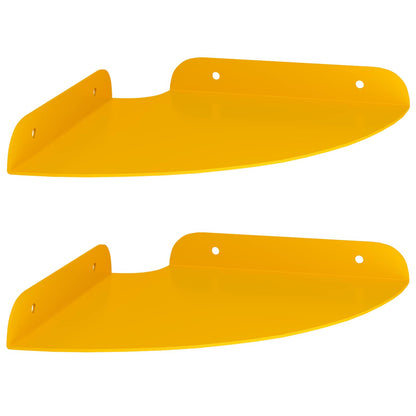 Mensola sospesa 2 pcs Giallo senape 18 x 18 x 2 cm | homemem39