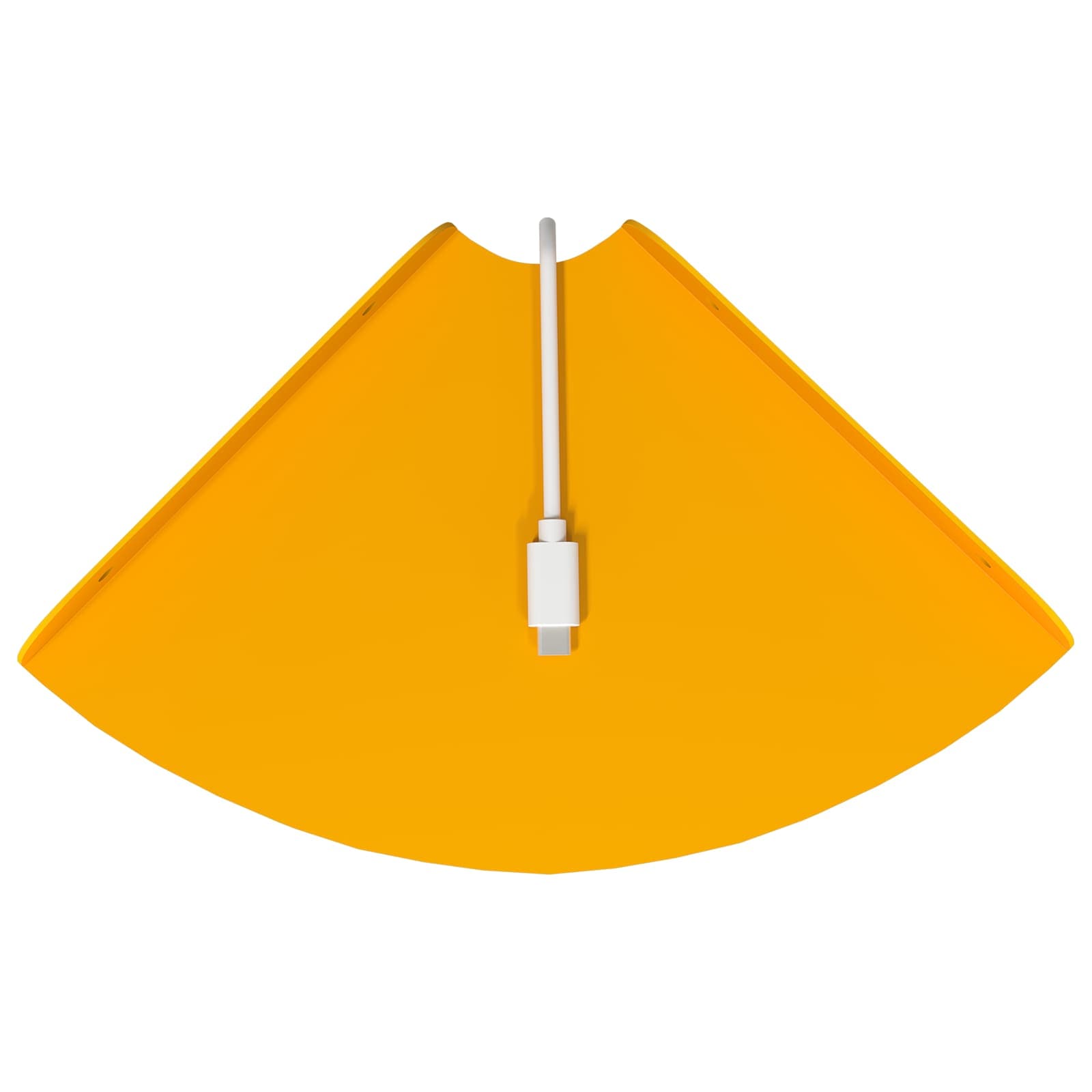 Mensola sospesa 4 pcs Giallo senape 18 x 18 x 2 cm | homemem39