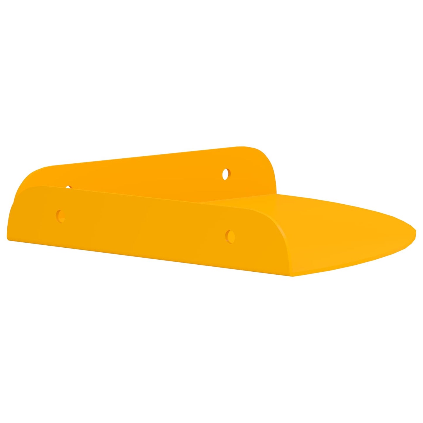 Mensola sospesa 4 pcs Giallo senape 18 x 18 x 2 cm | homemem39