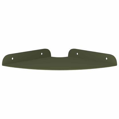 Mensola sospesa 4 pcs Verde oliva 18 x 18 x 2 cm | homemem39