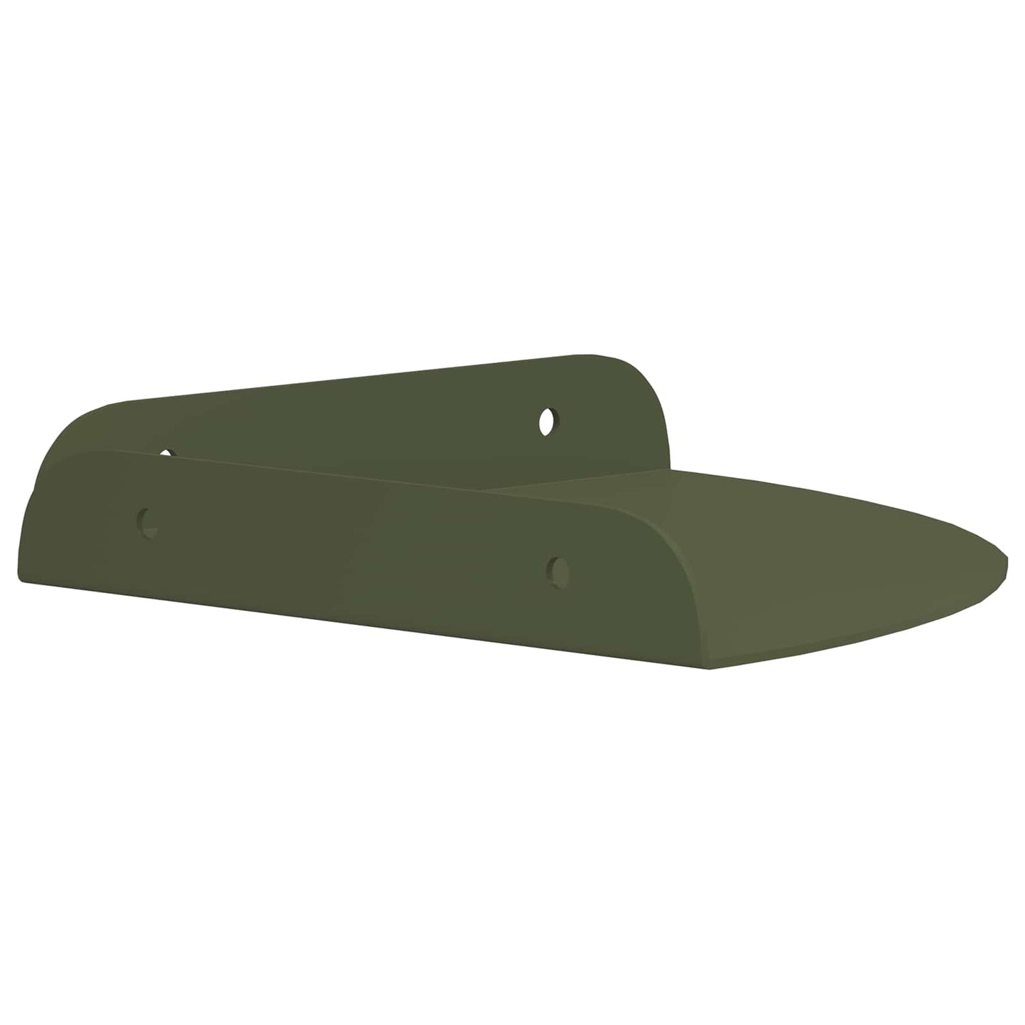 Mensola sospesa 4 pcs Verde oliva 18 x 18 x 2 cm | homemem39