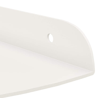 Mensola sospesa con lo scaffale 2 pcs Bianco 18 x 18 x 2 cm | homemem39