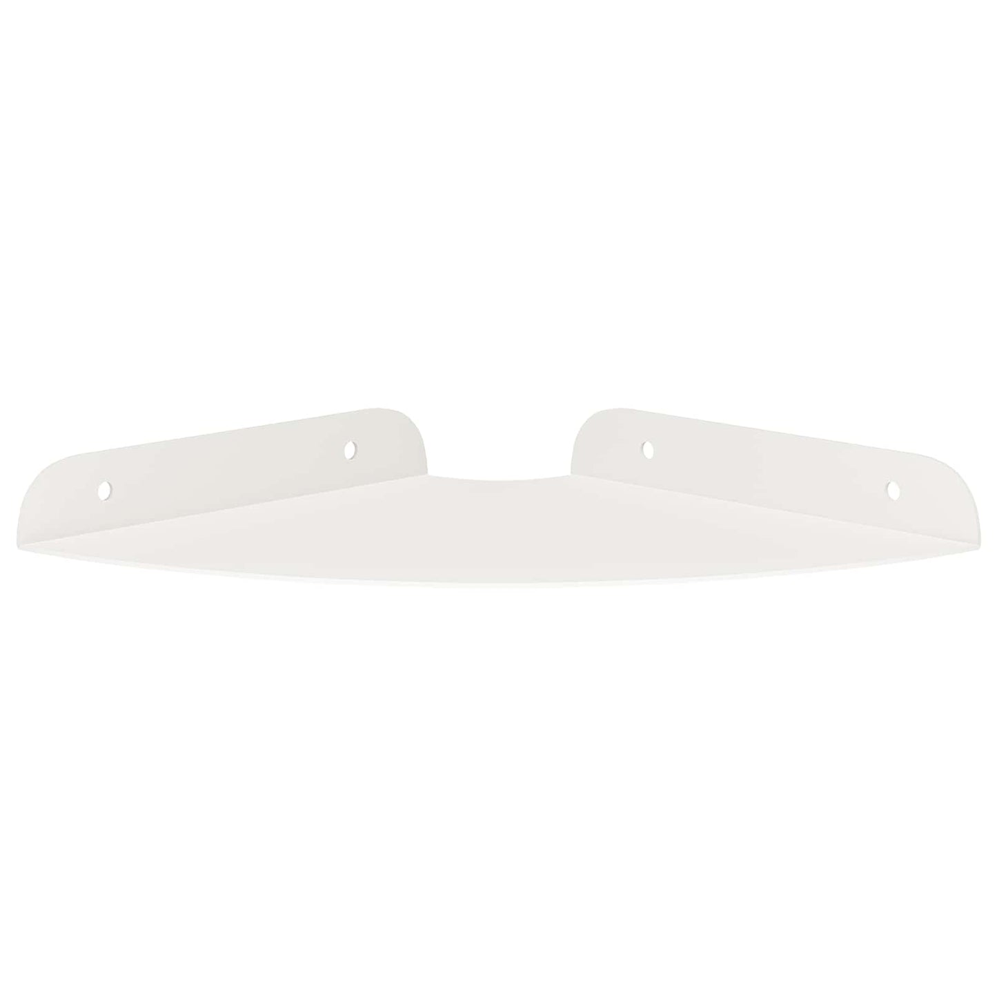 Mensola sospesa con lo scaffale 2 pcs Bianco 18 x 18 x 2 cm | homemem39
