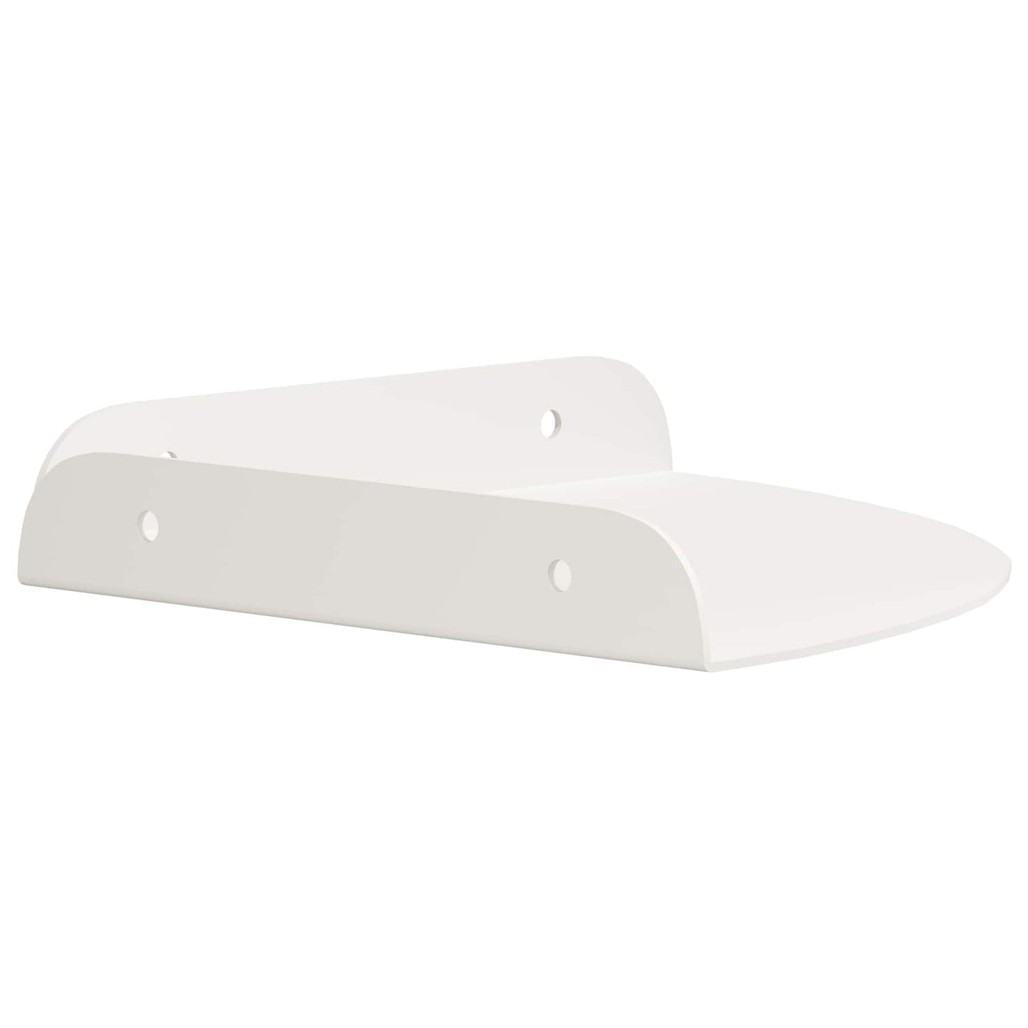 Mensola sospesa con lo scaffale 2 pcs Bianco 18 x 18 x 2 cm | homemem39