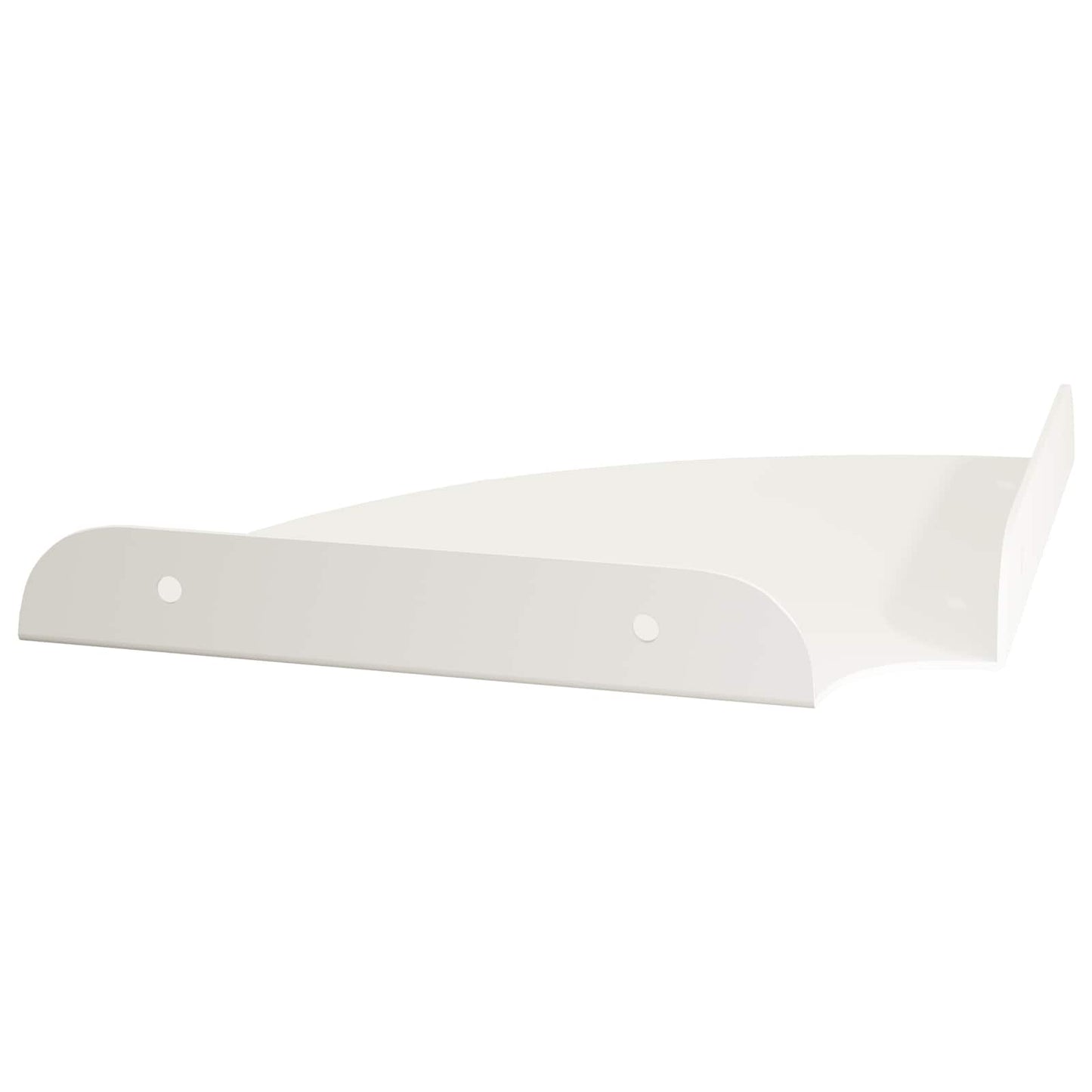 Mensola sospesa con lo scaffale 4 pcs Bianco 18 x 18 x 2 cm | homemem39