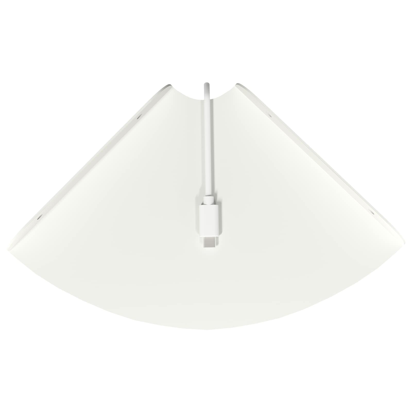 Mensola sospesa con lo scaffale 4 pcs Bianco 18 x 18 x 2 cm | homemem39