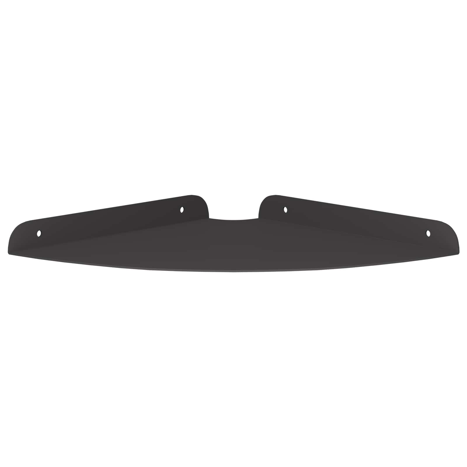 Mensola sospesa con lo scaffale 4 pcs Nero 24 x 24 x 2 cm | homemem39