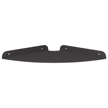 Mensola sospesa con lo scaffale 4 pcs Nero 24 x 24 x 2 cm | homemem39