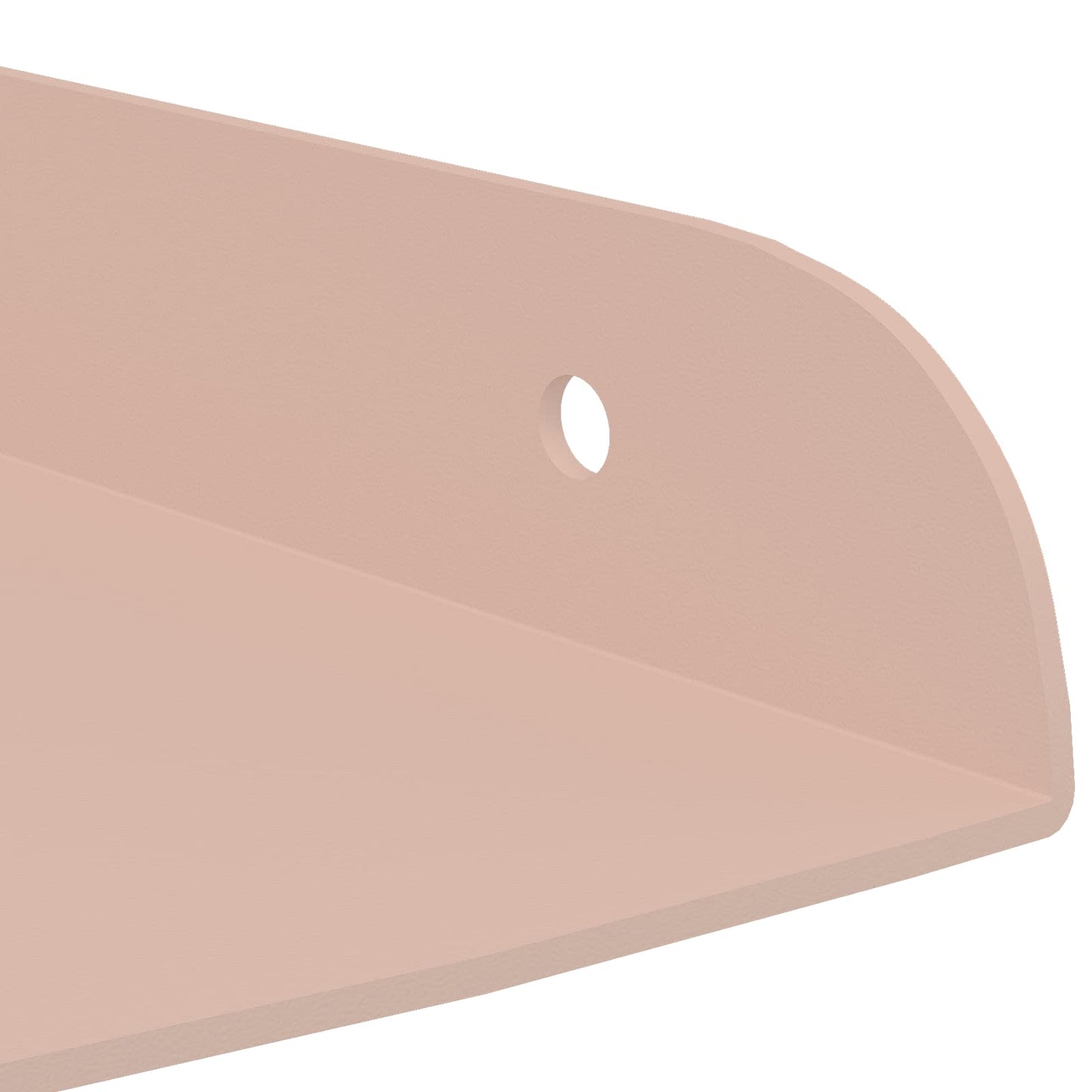 Mensola sospesa con lo scaffale 2 pcs Rosa 24 x 24 x 2 cm | homemem39