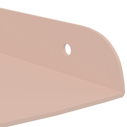 Mensola sospesa con lo scaffale 4 pcs Rosa 24 x 24 x 2 cm | homemem39