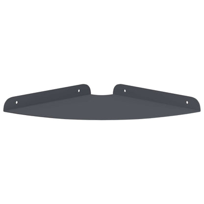 Mensola sospesa con lo scaffale 2 pcs Antracite 24 x 24 x 2 cm | homemem39