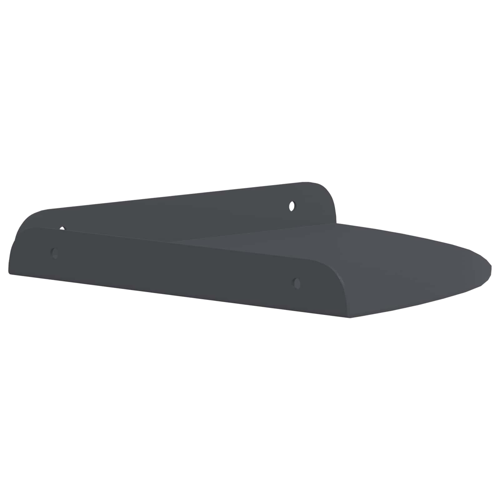 Mensola sospesa con lo scaffale 2 pcs Antracite 24 x 24 x 2 cm | homemem39