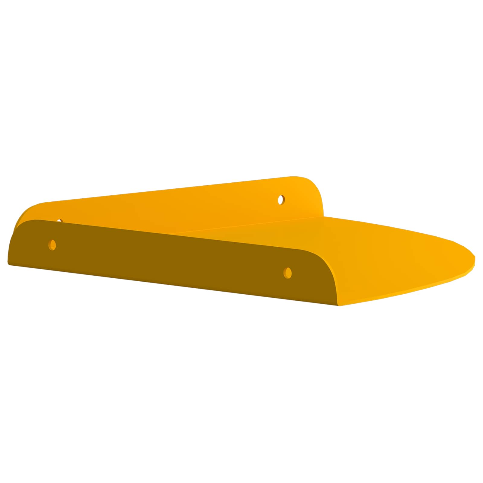 Mensola sospesa 2 pcs Giallo senape 24 x 24 x 2 cm | homemem39