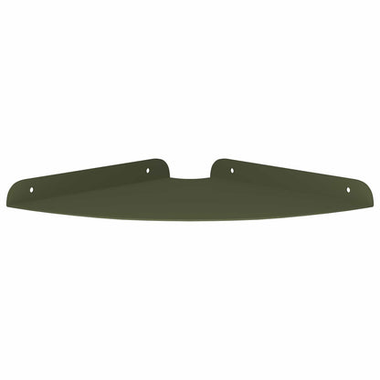 Mensola sospesa 4 pcs Verde oliva 24 x 24 x 2 cm | homemem39