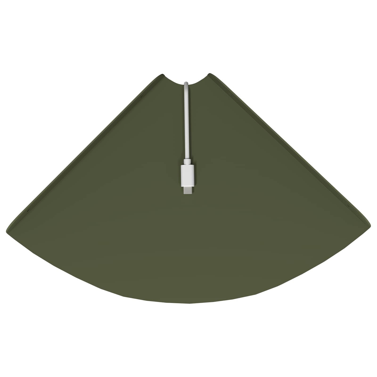 Mensola sospesa 4 pcs Verde oliva 24 x 24 x 2 cm | homemem39