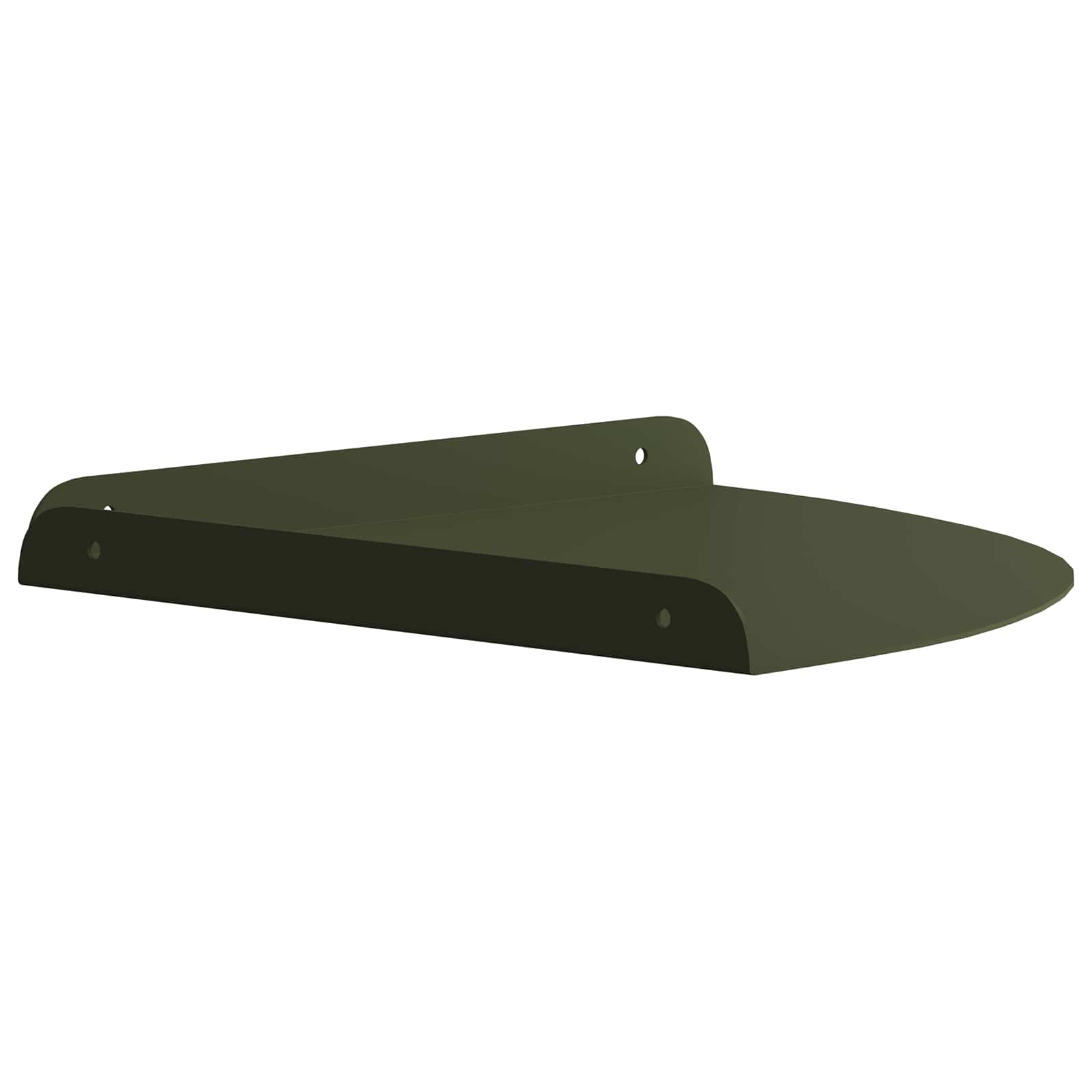 Mensola sospesa 4 pcs Verde oliva 24 x 24 x 2 cm | homemem39