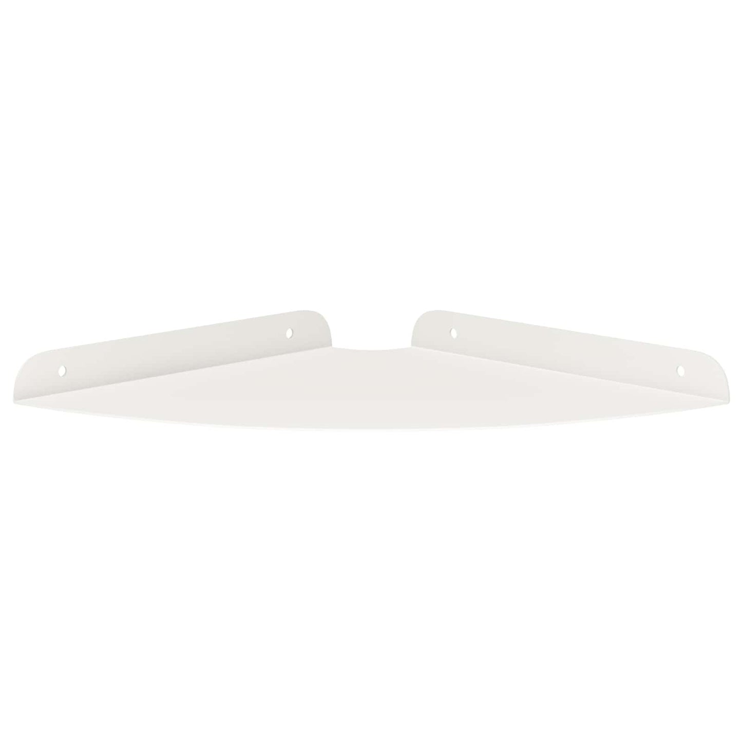 Mensola sospesa con lo scaffale 2 pcs Bianco 24 x 24 x 2 cm | homemem39