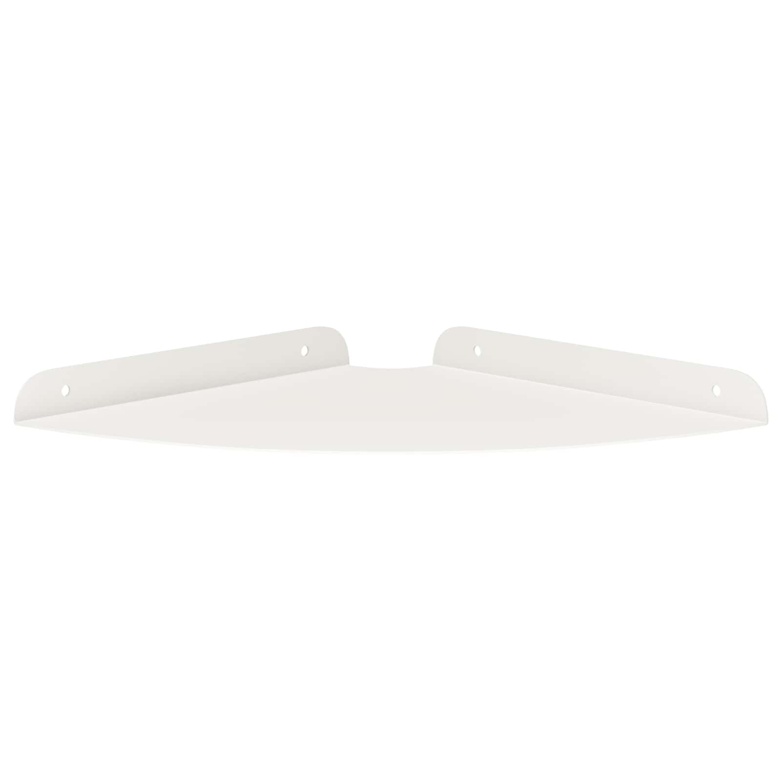 Mensola sospesa con lo scaffale 2 pcs Bianco 24 x 24 x 2 cm | homemem39