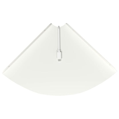 Mensola sospesa con lo scaffale 2 pcs Bianco 24 x 24 x 2 cm | homemem39