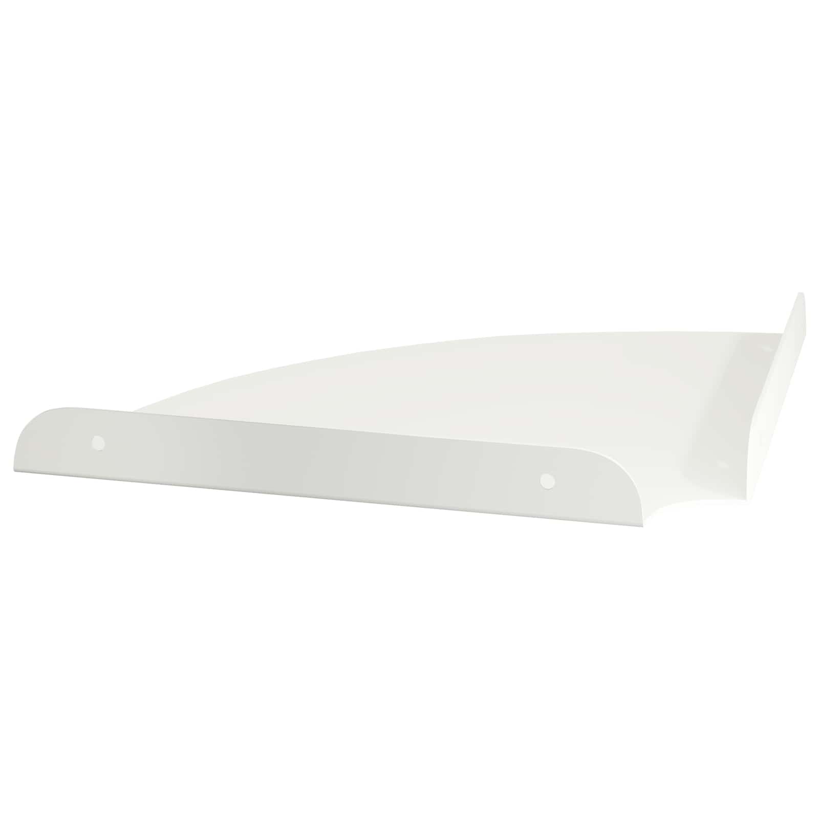 Mensola sospesa con lo scaffale 4 pcs Bianco 24 x 24 x 2 cm | homemem39
