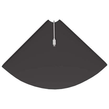 Scaffale da parete con lo scaffale 2 pcs Nero 18 x 18 x 2.3 cm