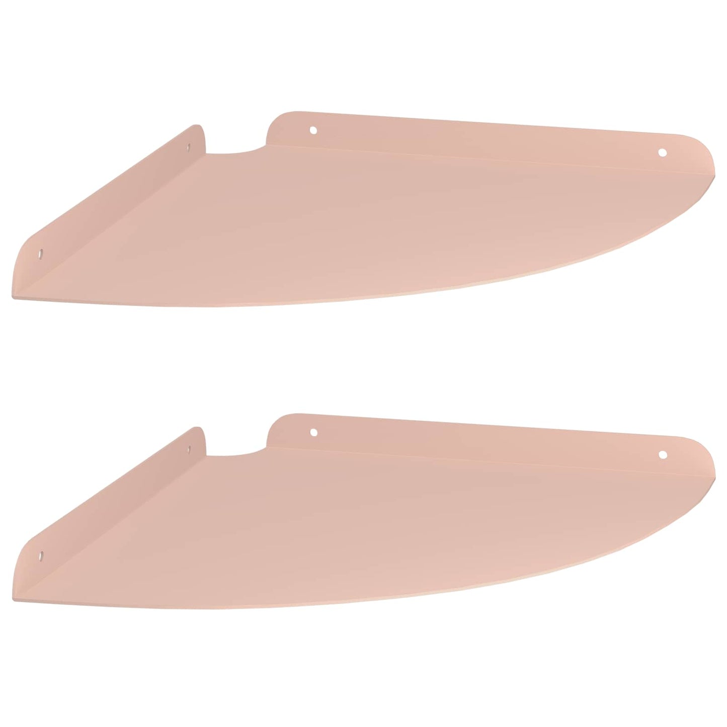 Mensola sospesa con lo scaffale 2 pcs Rosa 30 x 30 x 2 cm | homemem39