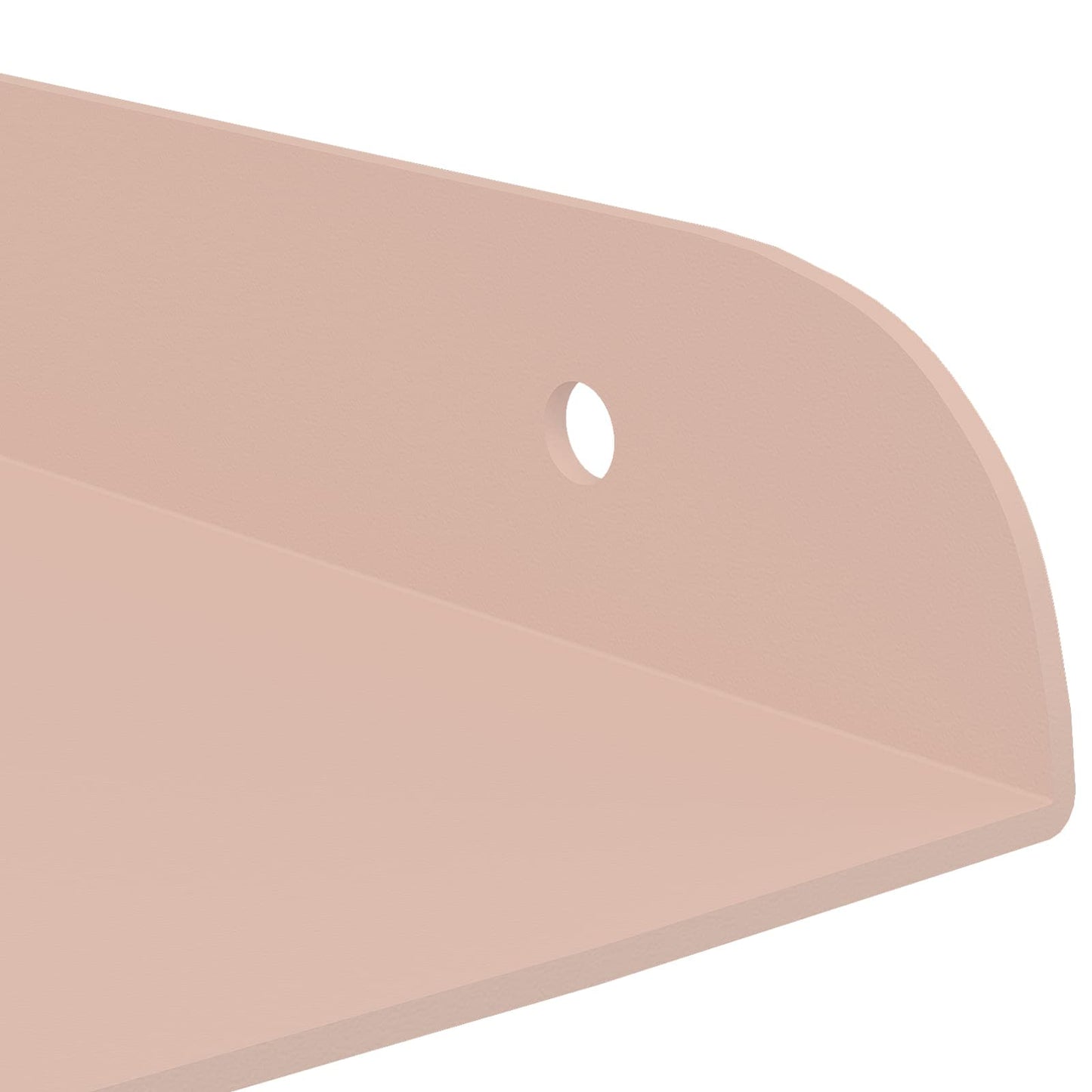Mensola sospesa con lo scaffale 4 pcs Rosa 30 x 30 x 2 cm | homemem39