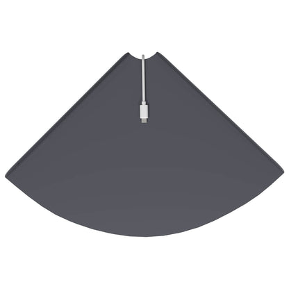 Mensola sospesa con lo scaffale 2 pcs Antracite 30 x 30 x 2 cm | homemem39