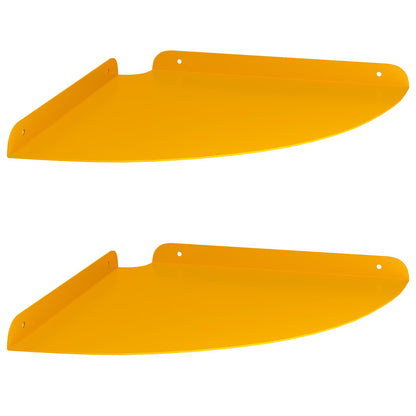 Mensola sospesa 2 pcs Giallo senape 30 x 30 x 2 cm | homemem39