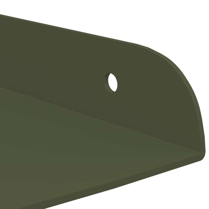 Mensola sospesa 2 pcs Verde oliva 30 x 30 x 2 cm | homemem39