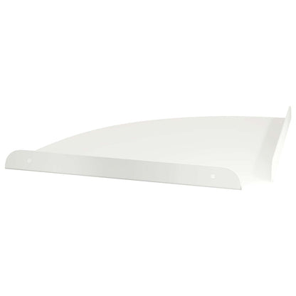 Mensola sospesa con lo scaffale 2 pcs Bianco 30 x 30 x 2 cm | homemem39