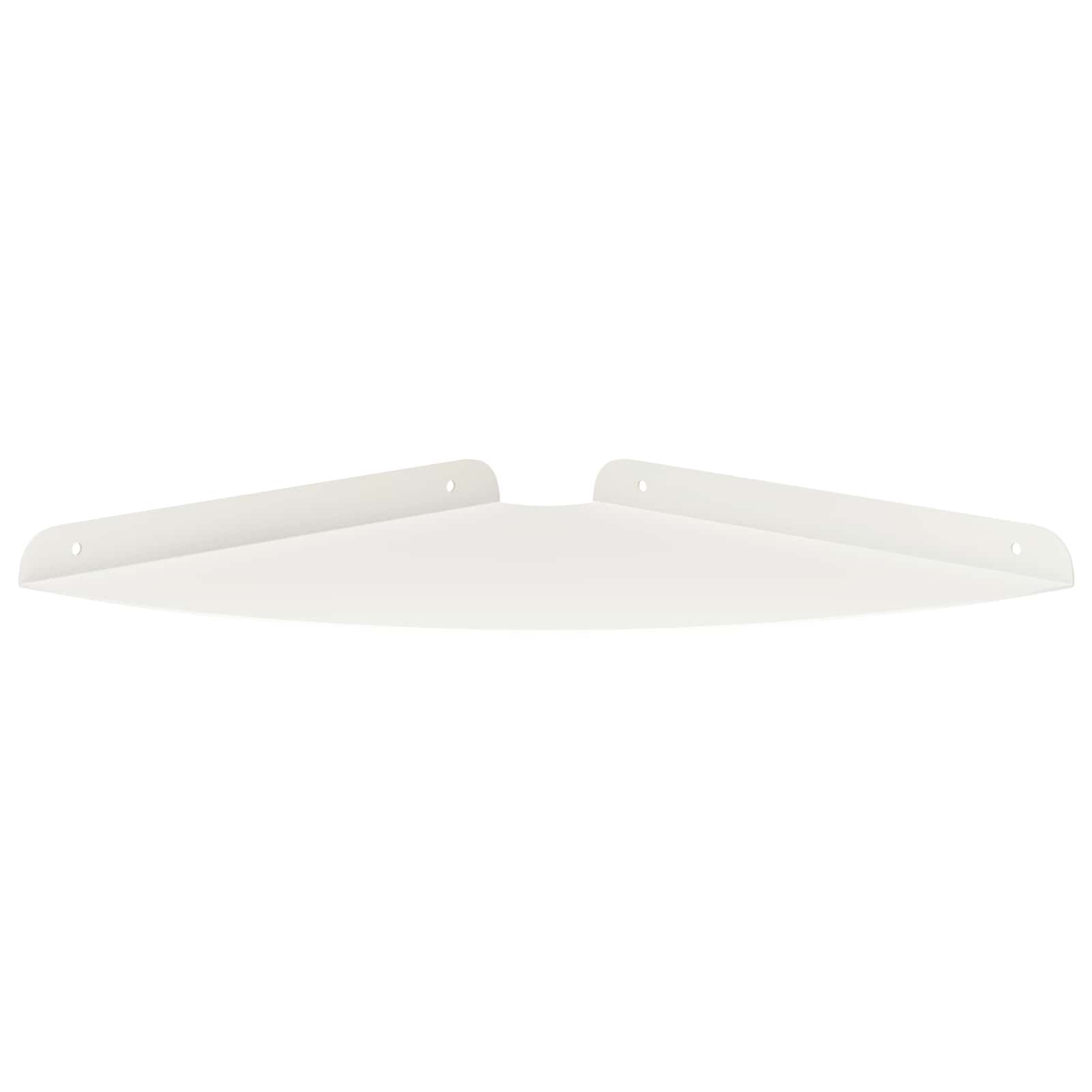 Mensola sospesa con lo scaffale 2 pcs Bianco 30 x 30 x 2 cm | homemem39