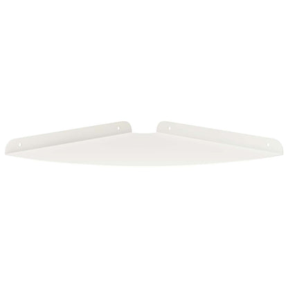 Mensola sospesa con lo scaffale 4 pcs Bianco 30 x 30 x 2 cm