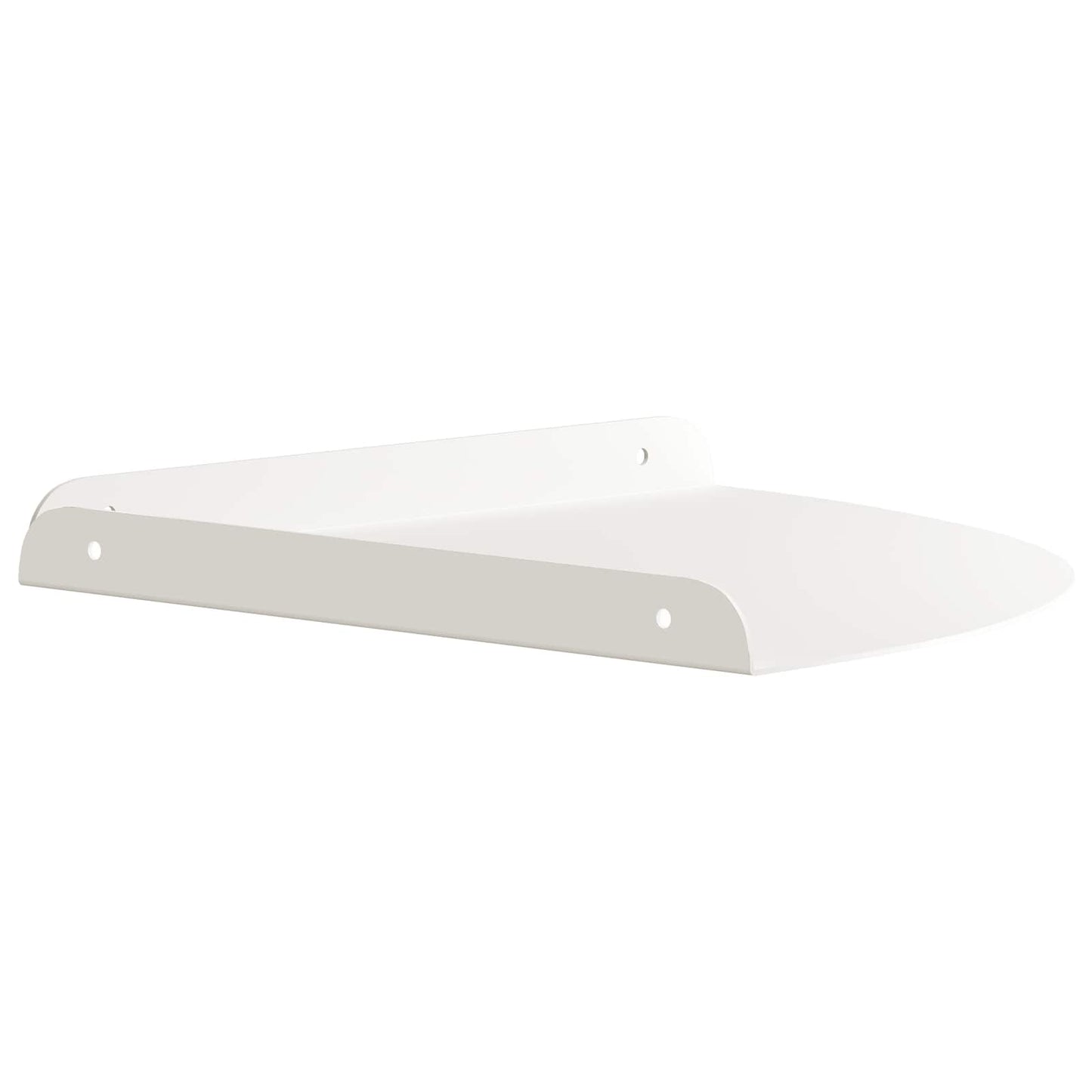 Mensola sospesa con lo scaffale 4 pcs Bianco 30 x 30 x 2 cm | homemem39