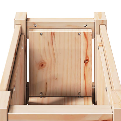 Vaso da giardino Natura 31 x 31 x 70 cm Pino massello