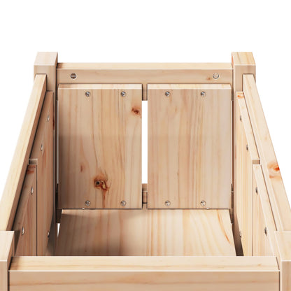 Vaso da giardino Natura 40 x 40 x 70 cm Pino massello