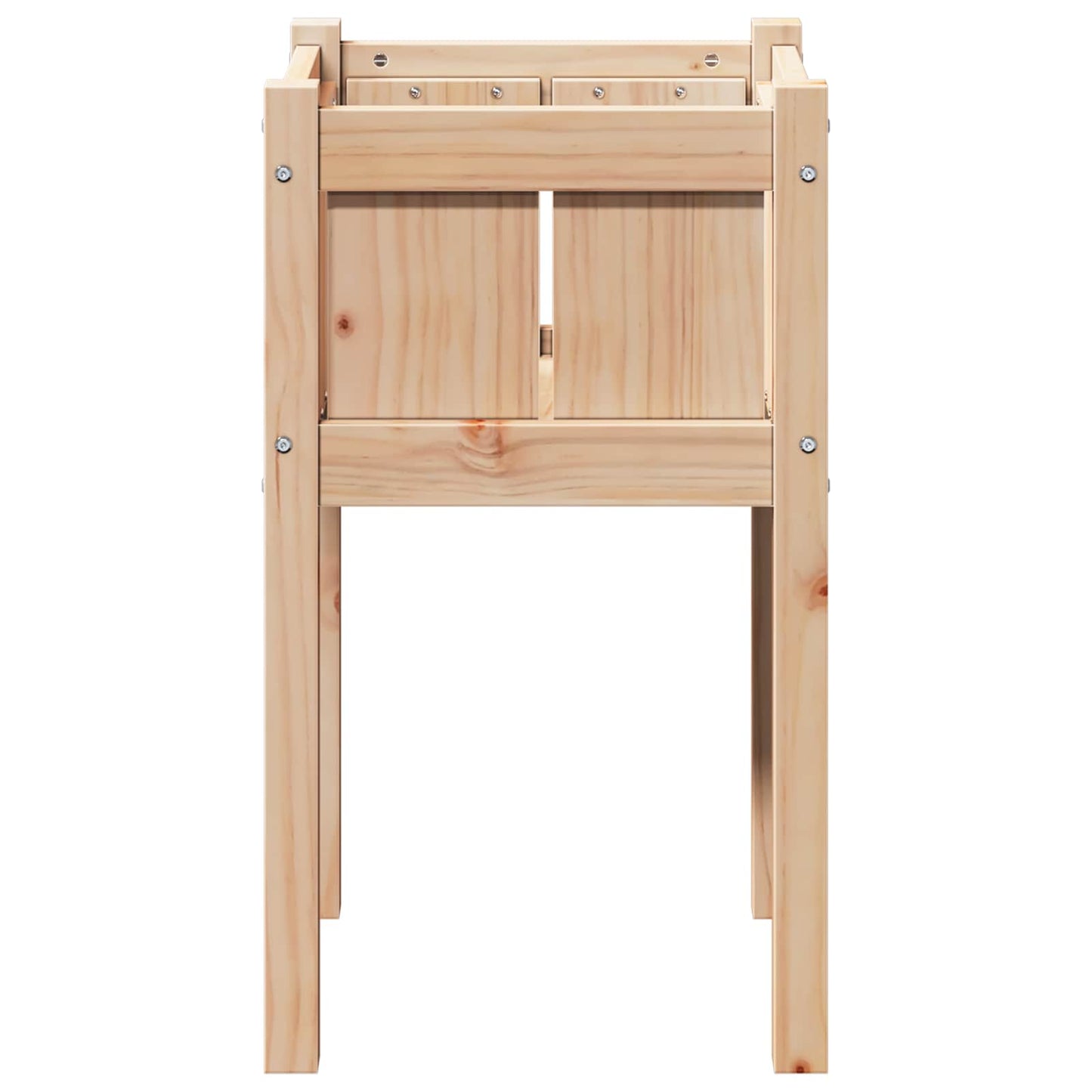 Vaso da giardino Natura 40 x 40 x 70 cm Pino massello