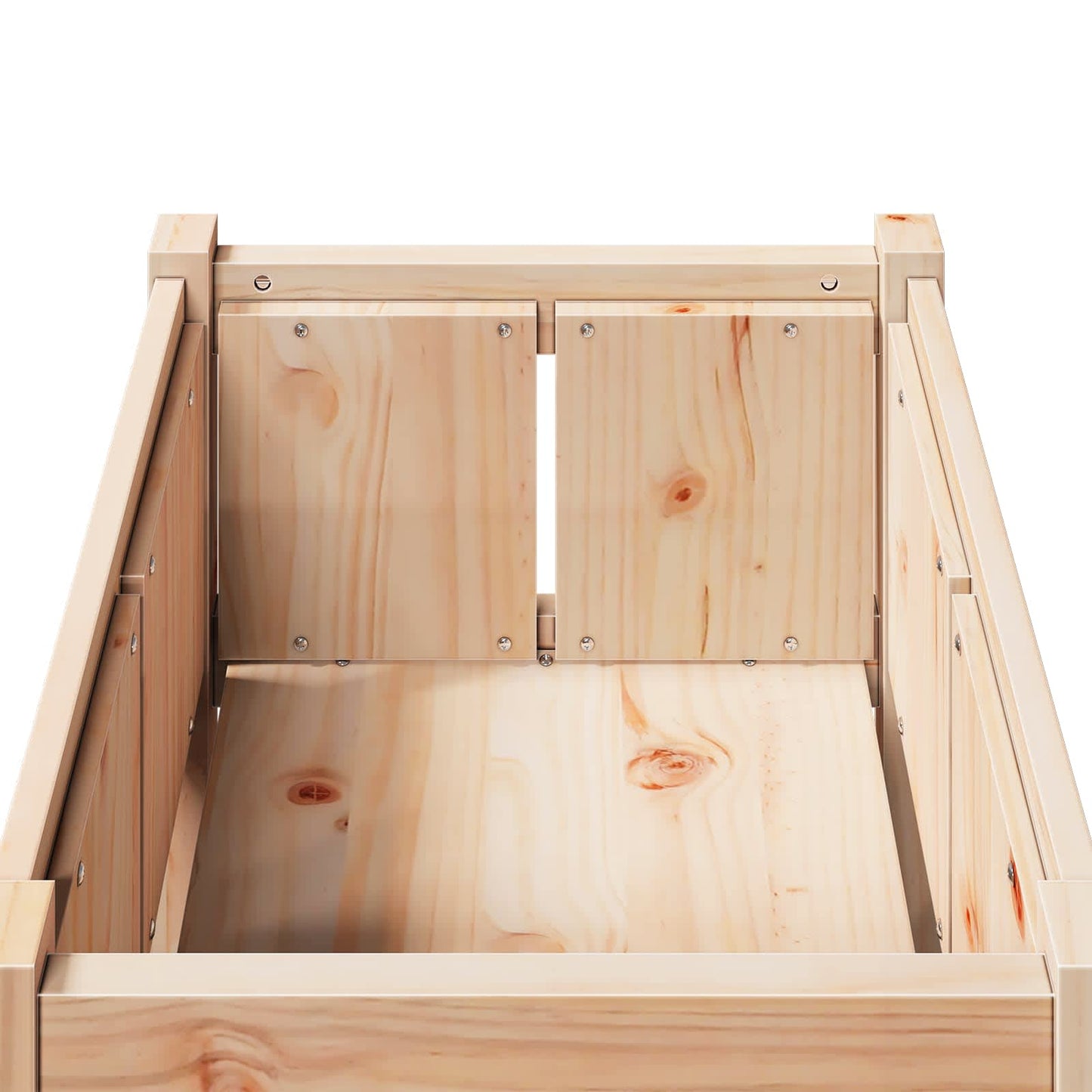 Vaso da giardino Natura 50 x 50 x 70 cm Pino massello