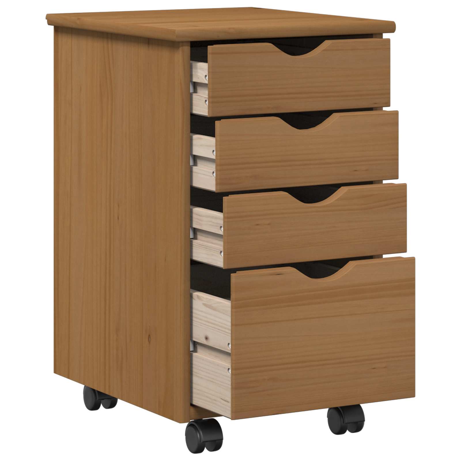 Mobile con Ruote con ruota MOSS Marrone Miele 34 x 39 x 56 cm | homemem39