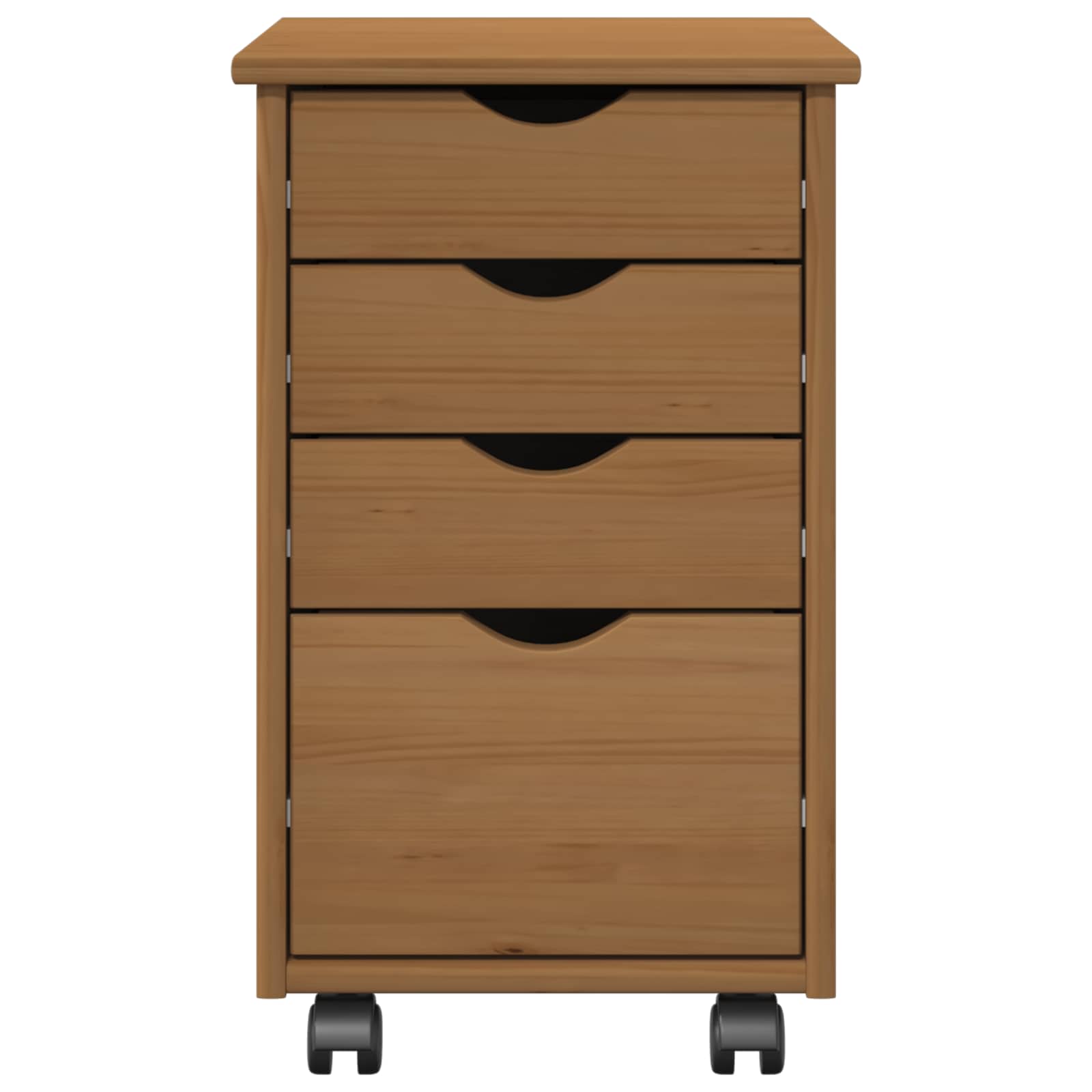 Mobile con Ruote con ruota MOSS Marrone Miele 34 x 39 x 56 cm | homemem39