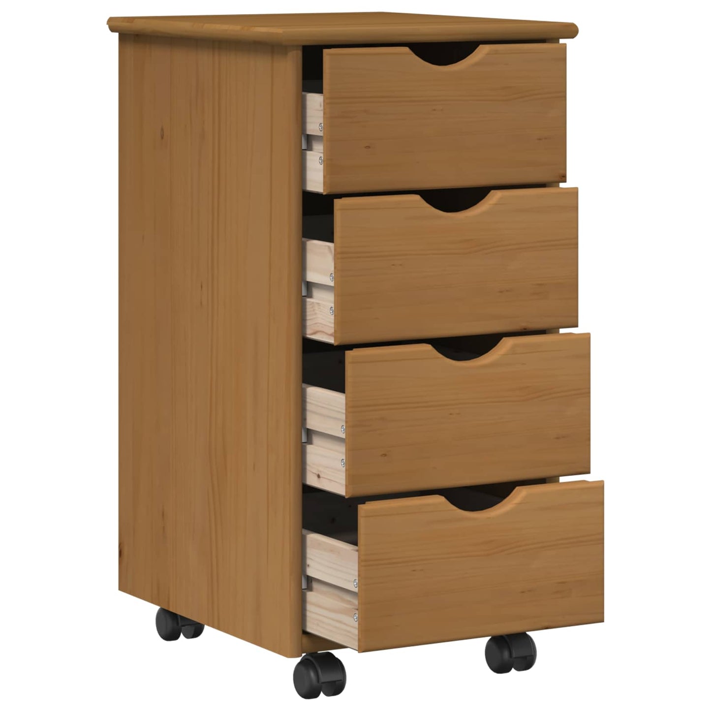 Mobile con Ruote con ruota Marrone miele 34 x 39 x 65,5 cm