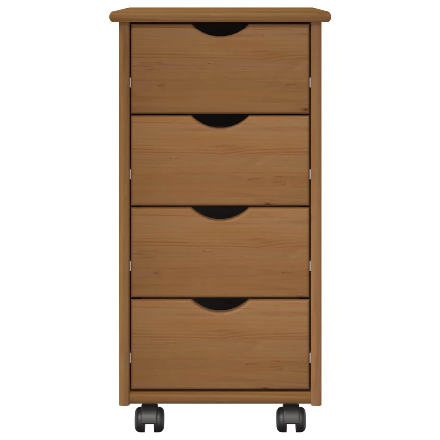 Mobile con Ruote con ruota Marrone miele 34 x 39 x 65,5 cm | homemem39